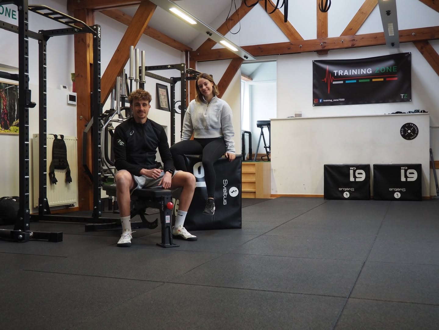L'espace Training Zone et sa bâche